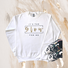 Load image into Gallery viewer, &quot;It&#39;s The Glow for Me&quot; Crewneck Sweater- White
