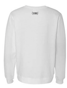 "It's The Glow for Me" Crewneck Sweater- White