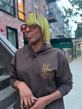 Load image into Gallery viewer, &quot;Be the Glow&quot; Hoodie - CHOCOLATE (Yellow/Brown)
